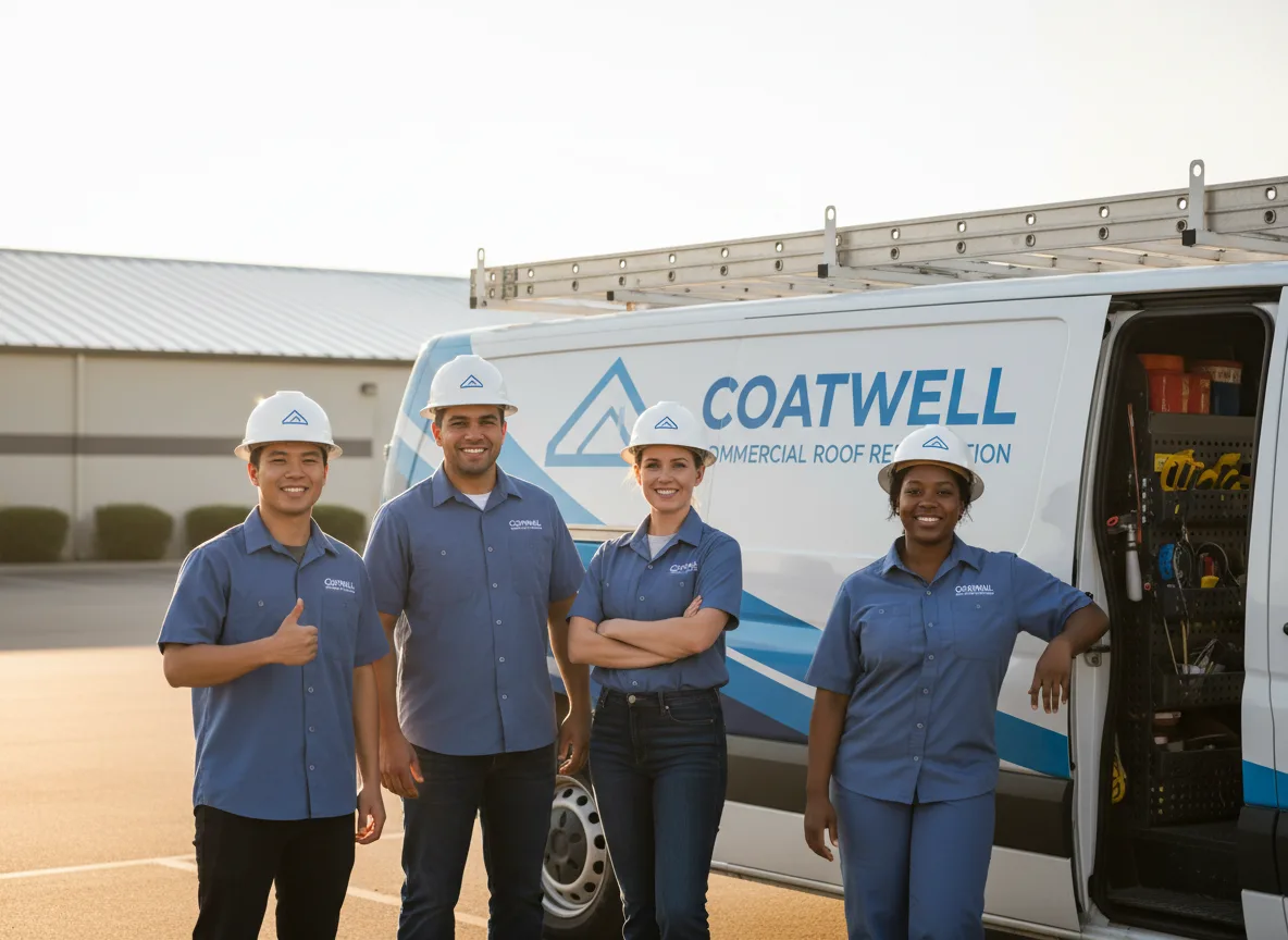 Commercial roof coating company in Fiskdale, MA